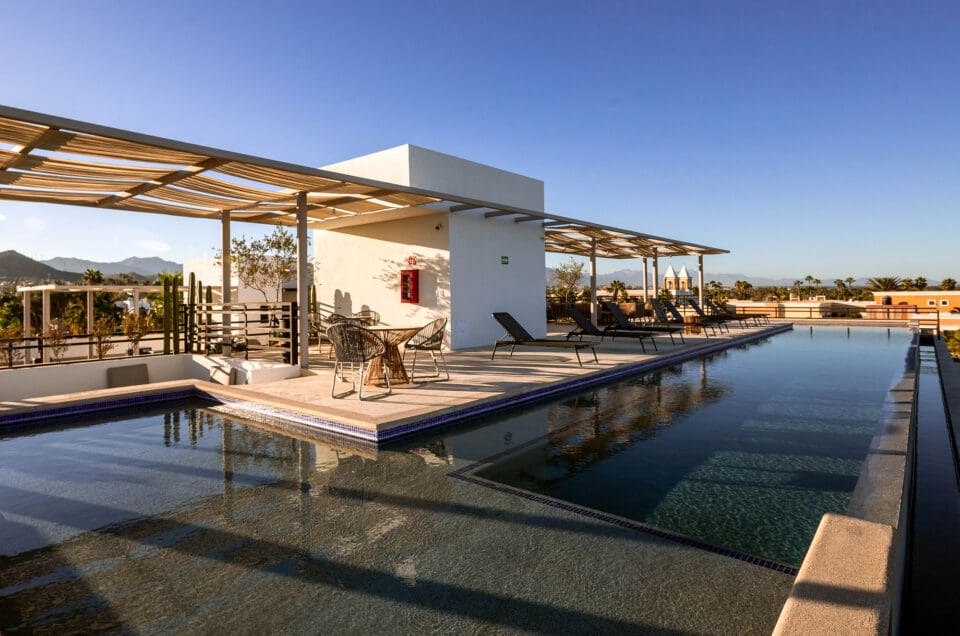 Rooftop Pool in San Jose Del Cabo. Photo: Mike Vos Photogrpahy