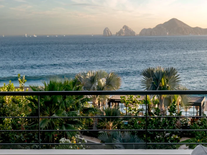 Sunset balcony view at The Cape Residences Los Cabos